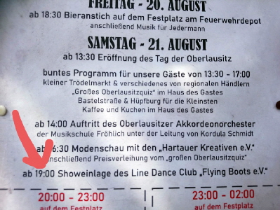 Auftritt